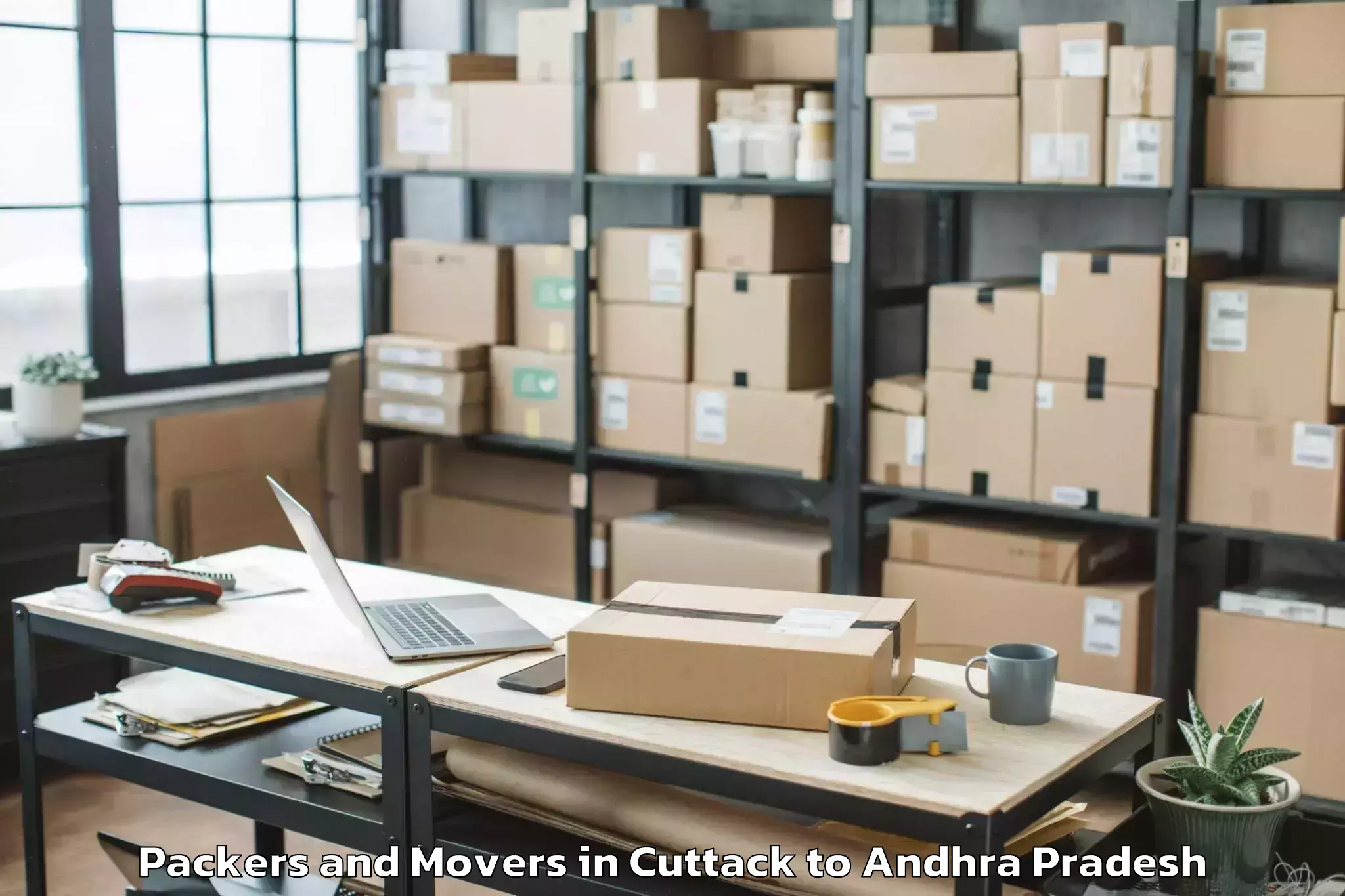 Book Cuttack to Seetharamapuram Packers And Movers